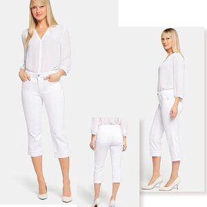 NYDJ Women's Marilyn Straight Crop Cuff Slimming Jeans,  Size 14